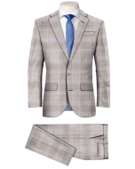 BROWN  GLEN CHECK SUITS