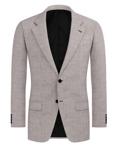 Luciano – Beige Check Wool Blend