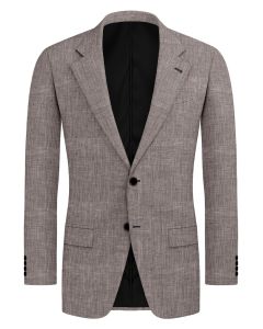 Luciano – Taupe Brown Twill Wool Blend Suit