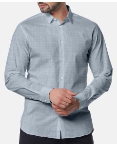 Luciano – Light Blue Textured Check Cotton Shirt Fabric