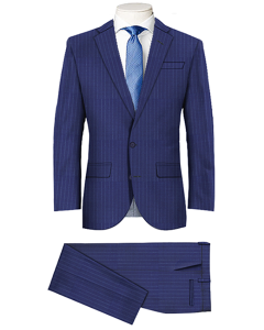  PINSTRIPES BLUE SUITS