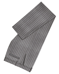 CHALK STRIPE GRAY PANTS