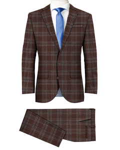 TWEED PATTERN MAROON SUITS