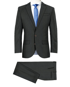 TWEED HERRINGBONE BLACK SUITS