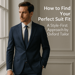 How to Find Your Perfect Suit Fit: A Style-First Approach by Oxford Tailor