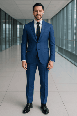 The Modern Gentleman’s Statement: A Blue Bespoke Masterpiece by Oxford Bespoke Custom Tailor