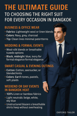 The Ultimate Guide to Choosing the Right Suit for Every Occasion in Bangkok