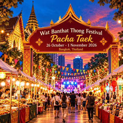 Wat Banthat Thong Festival – Pacha Taek 2026: Discover Bangkok’s Traditional Festival Atmosphere