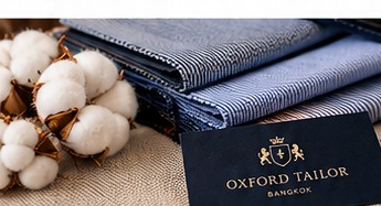 Premium cotton shirt and fabric swatches