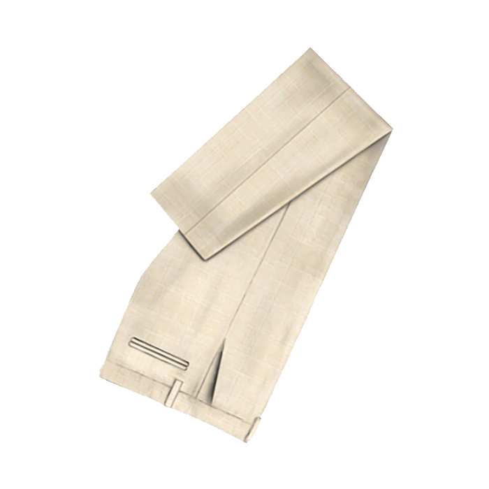 Cream Tailored Trousers