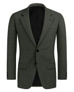Luciano – Olive Green Twill Wool Blend Suit