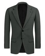 Luciano – Forest Green Micro-Weave Wool Blend Suit