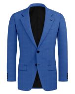 Luciano – Royal Blue Herringbone Wool Blend Suit