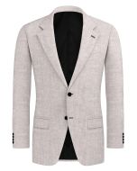 Luciano – Light Beige Herringbone Wool Blend Suit