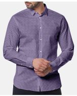 Luciano - Purple Micro Check Cotton Shirt Fabric