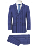 CHALK STRIPE BLUE SUITS