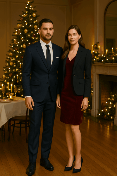 From Dinner Dates to Christmas Parties: Bespoke Outfits for Stylish Couples