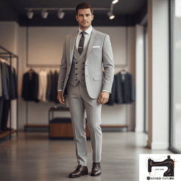 The Light Gray Three-Piece Suit – Modern Refinement, Redefined